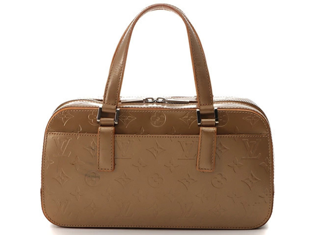 LOUIS VUITTON Handbag Shelton Monogram Mat Ambre